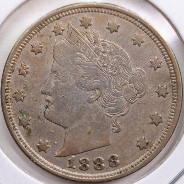 1888 Liberty Nickel, Very Fine+ Circulated Coin, Store #NL084