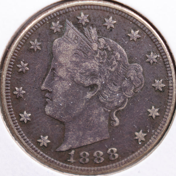 1888 Liberty Nickel, Very Fine Circulated Coin, Store #NL085