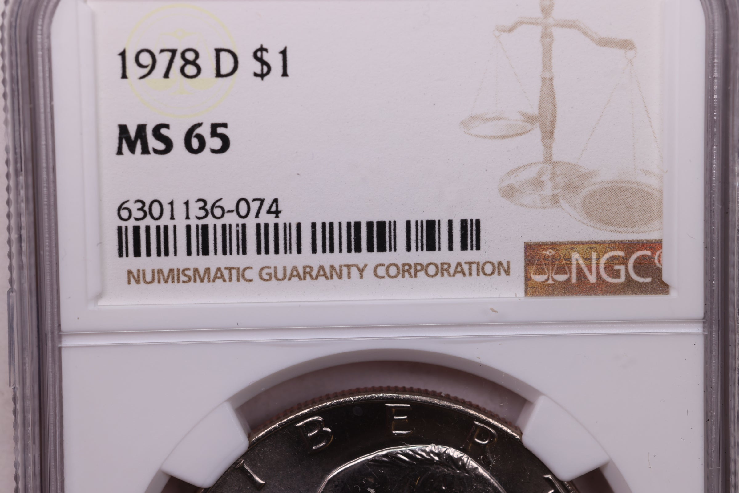 1978-D $1 Eisenhower Dollar, NGC MS 65, Store #GDR0241