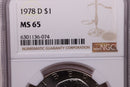 1978-D $1 Eisenhower Dollar, NGC MS 65, Store