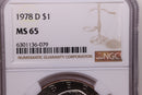 1978-D $1 Eisenhower Dollar, NGC MS 65, Store
