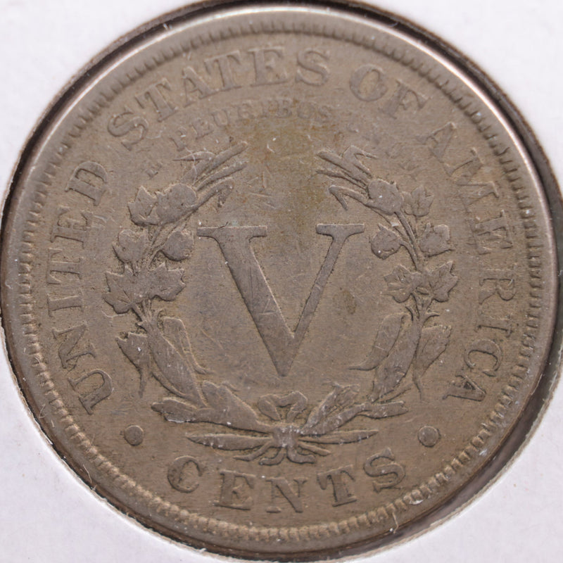 1888 Liberty Nickel, Very Good Circulated Coin, Store