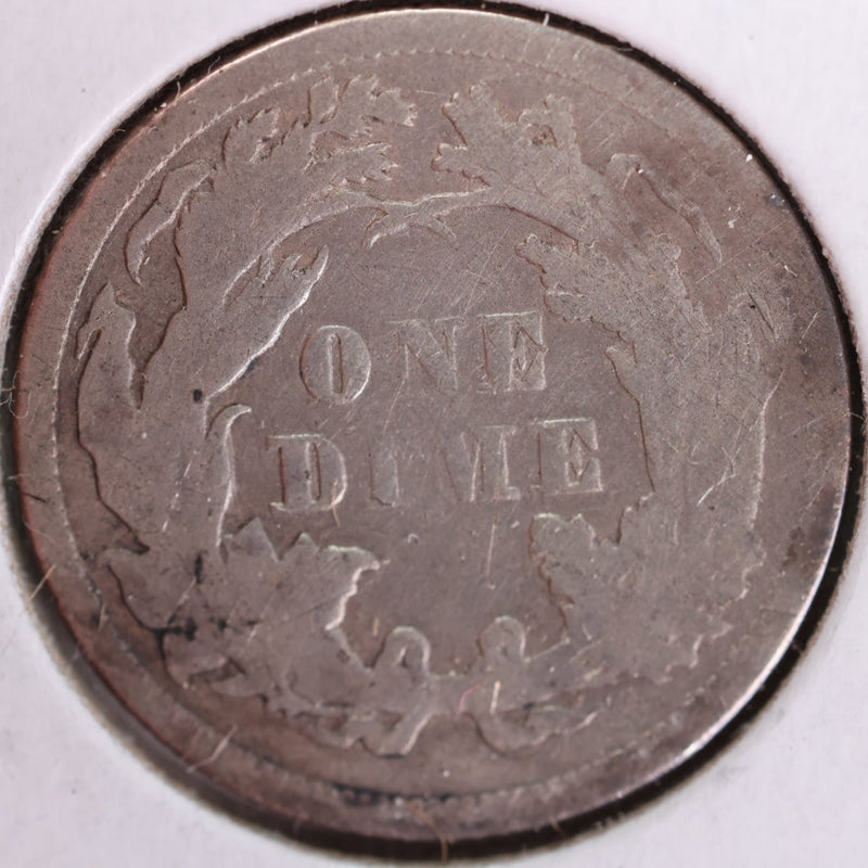 1875 Seated Liberty Silver Dime, Extra Fine Circulated Coin, Store