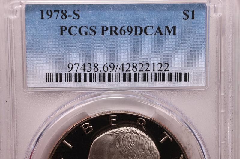1978-S $1 Eisenhower Dollar., PCGS Certified Proof., Store