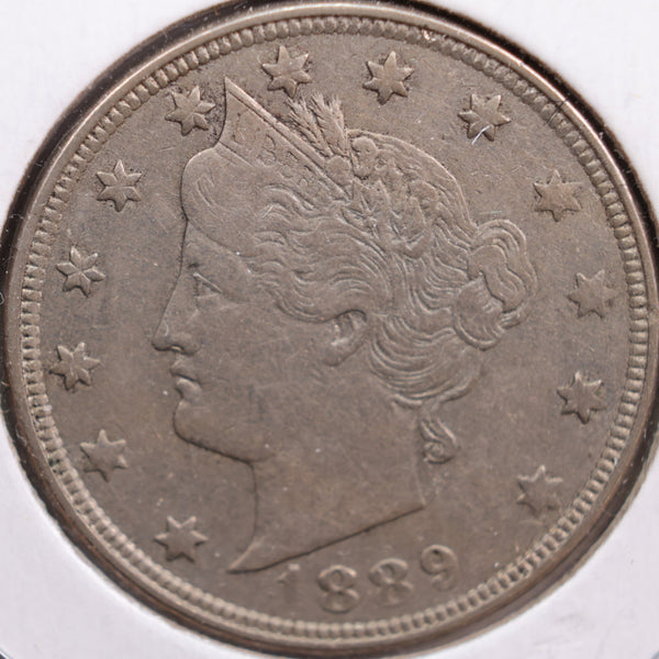 1889 Liberty Nickel, Extra Fine+ Circulated Coin, Store #NL090