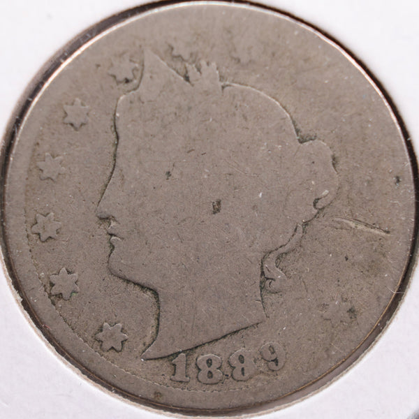 1889 Liberty Nickel, Fair Circulated Coin, Store #NL092