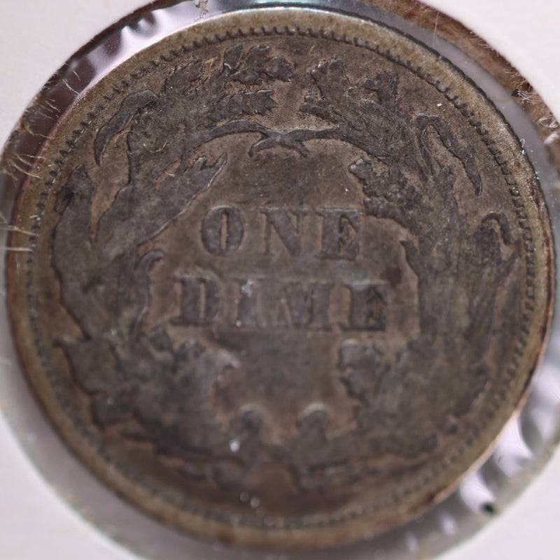 1875 Seated Liberty Silver Dime, Extra Fine Circulated Coin, Store