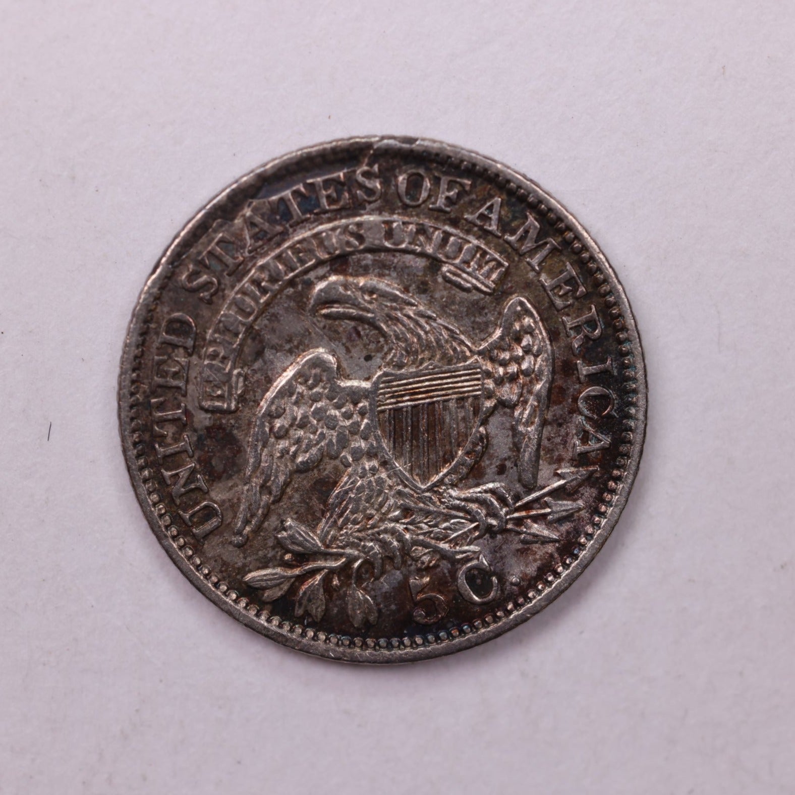 1830 Cap Bust Half Dime., AU+., Coin., Store Sale #18649