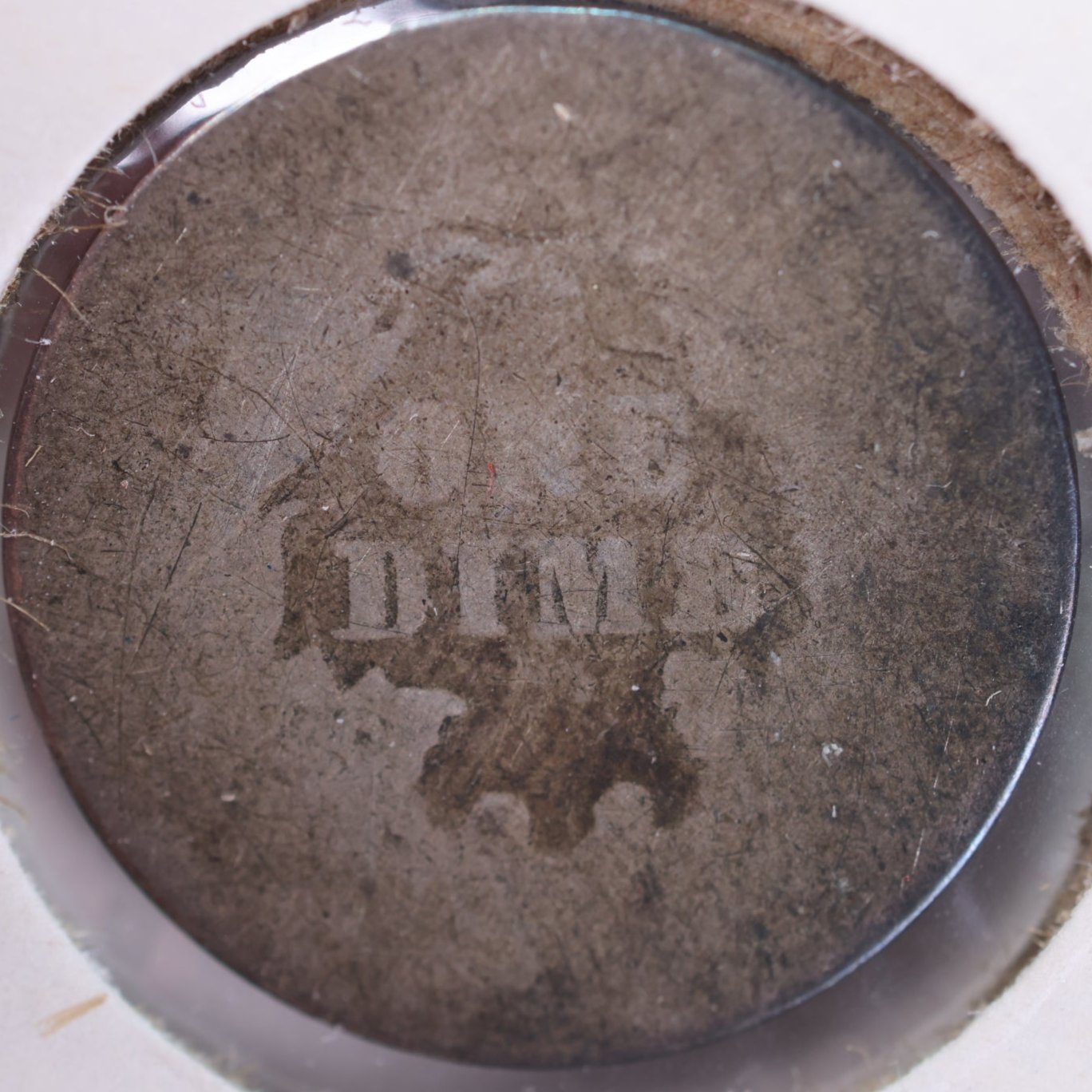 1876 Seated Liberty Silver Dime, Good Circulated Coin, Store #d876.02