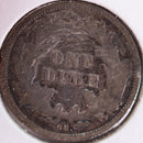 1876-CC Seated Liberty Silver Dime, Very Fine Circulated Coin, Store