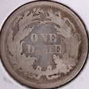 1876 Seated Liberty Silver Dime, Very Fine+ Circulated Coin, Store