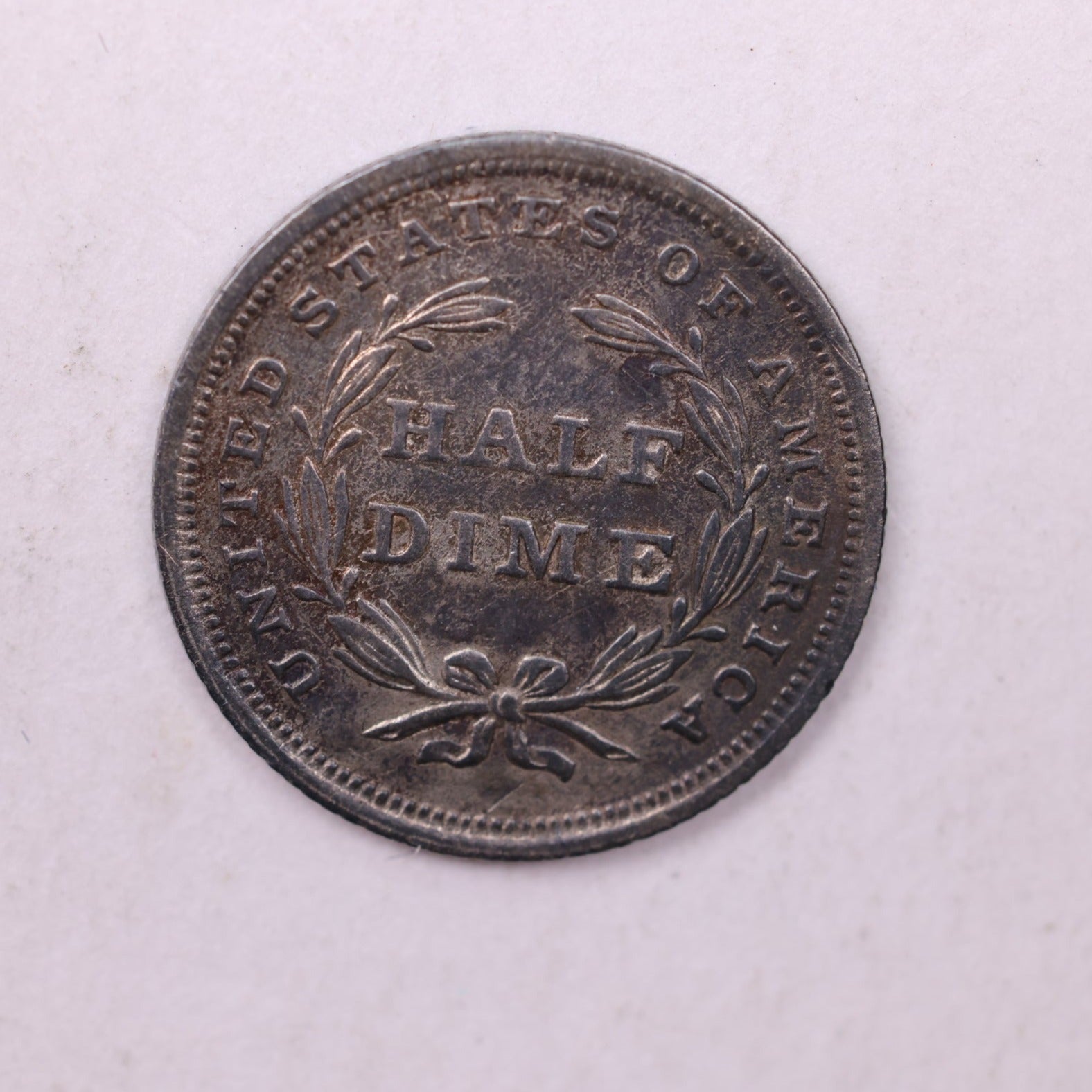 1837 Seated Liberty Half Dime., AU +., Coin., Store Sale #18856