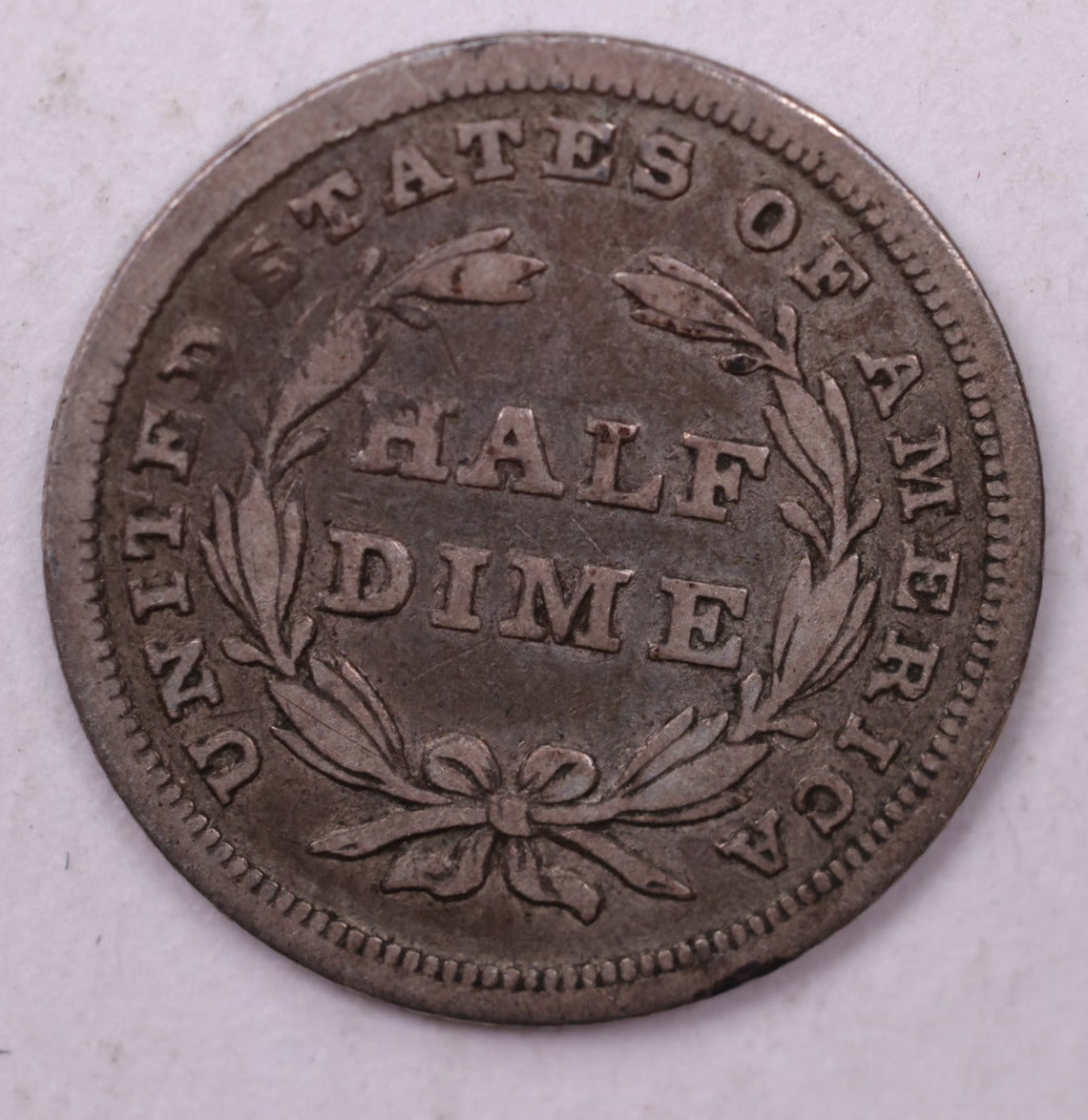 1838 Seated Liberty Half Dime., VF., Coin., Store Sale #18859