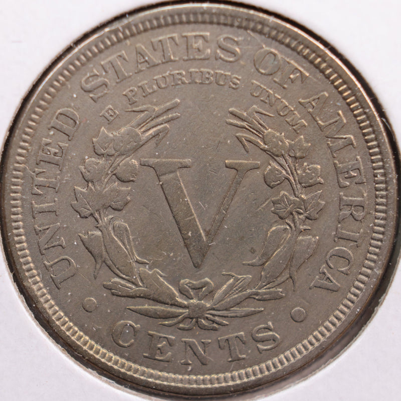 1897 Liberty Nickel, Very Fine+ Circulated Coin, Store