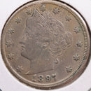 1897 Liberty Nickel, Very Fine+ Circulated Coin, Store