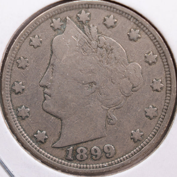 1899 Liberty Nickel, Very Good Circulated Coin, Store #NL113