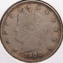1900 Liberty Nickel, Fine Circulated Coin, Store