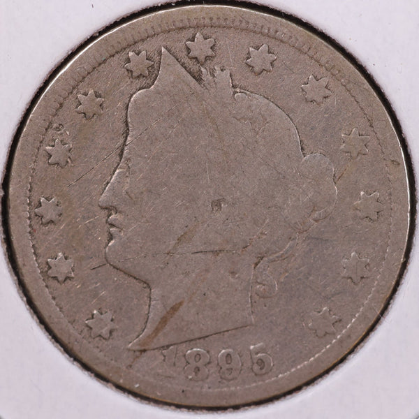 1895 Liberty Nickel, Good Circulated Coin. Store #12003