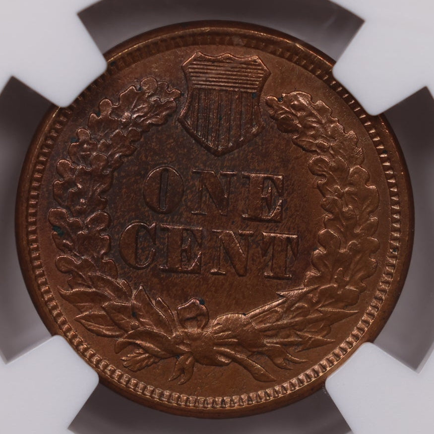1877 Indian Head Cent, NGC UNC Details, Cleaned, Store #CT1478