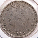 1902 Liberty Nickel, Very Fine+ Circulated Coin, Store