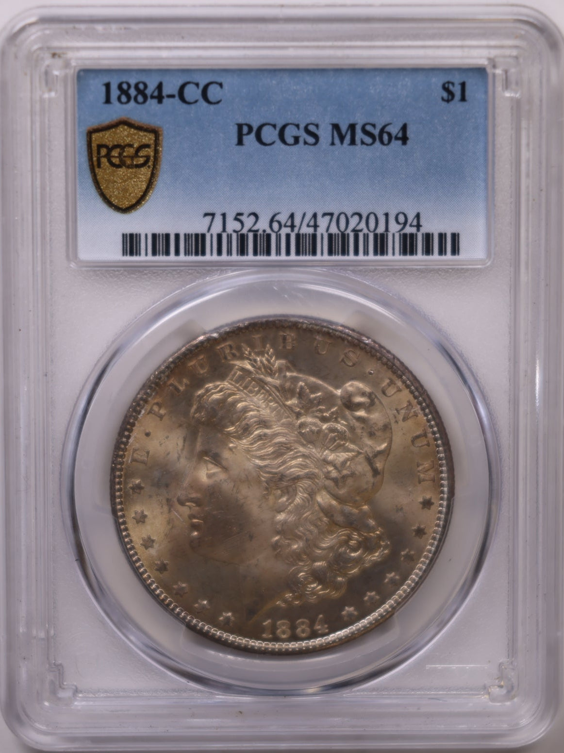 1884-CC Morgan Dollar, PCGS MS64 Uncirculated Coin, Store #DR1574