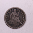 1844-O Seated Liberty Half Dime., VF., Coin., Store Sale
