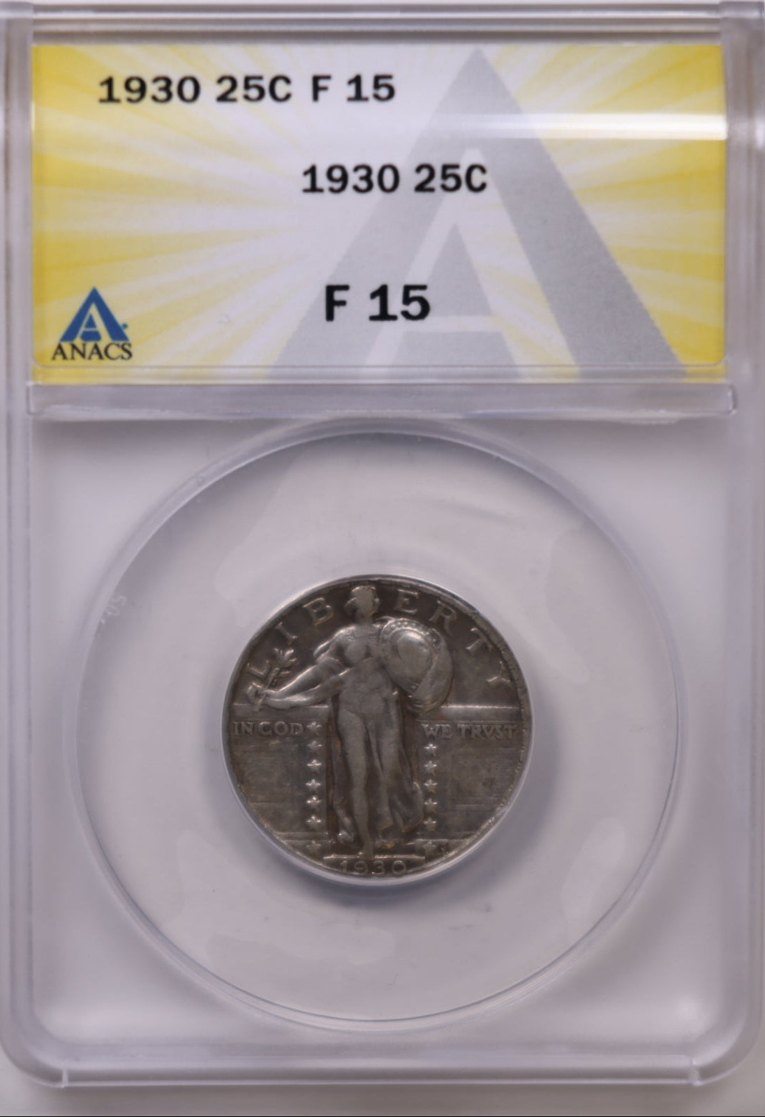 1930, Standing Liberty Quarter, Fine Circulated Coin, Store #QR2203