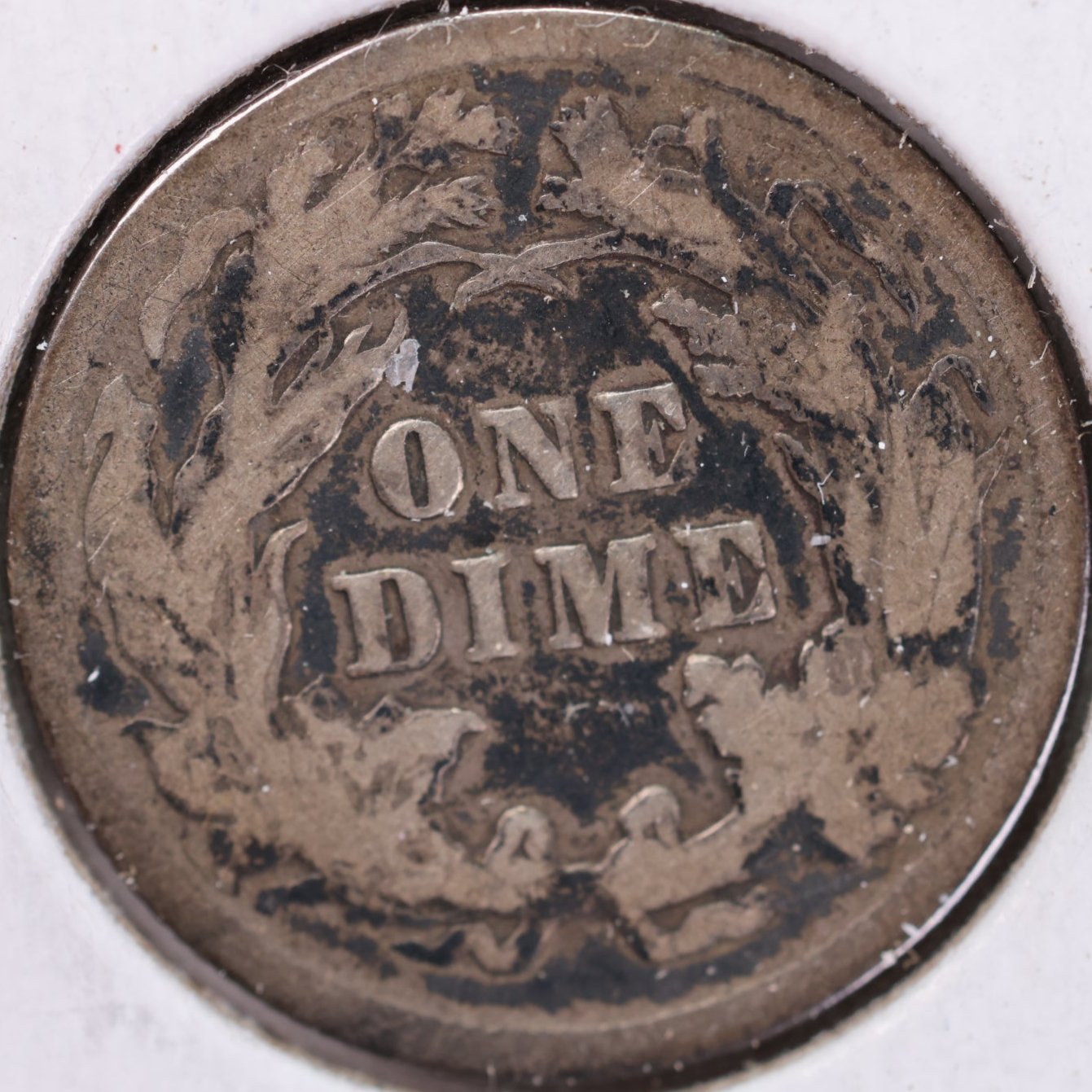 1891 Seated Liberty Silver Dime, Very Fine Circulated Coin, Store #d891.07