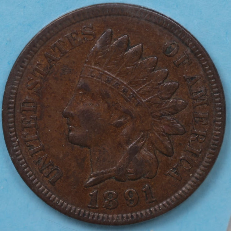 1891 Indian Head Small Cent, Affordable Collectible Coin, Store #CT1496