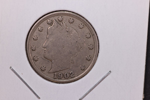 1902 Liberty Nickel, Affordable Circulated Coin. Store #12015