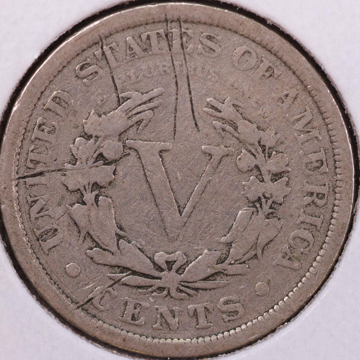 1902 Liberty Nickel, Very Good Circulated Coin, details. Store #12017