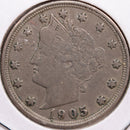 1905 Liberty Nickel, Fine Circulated Coin, Store
