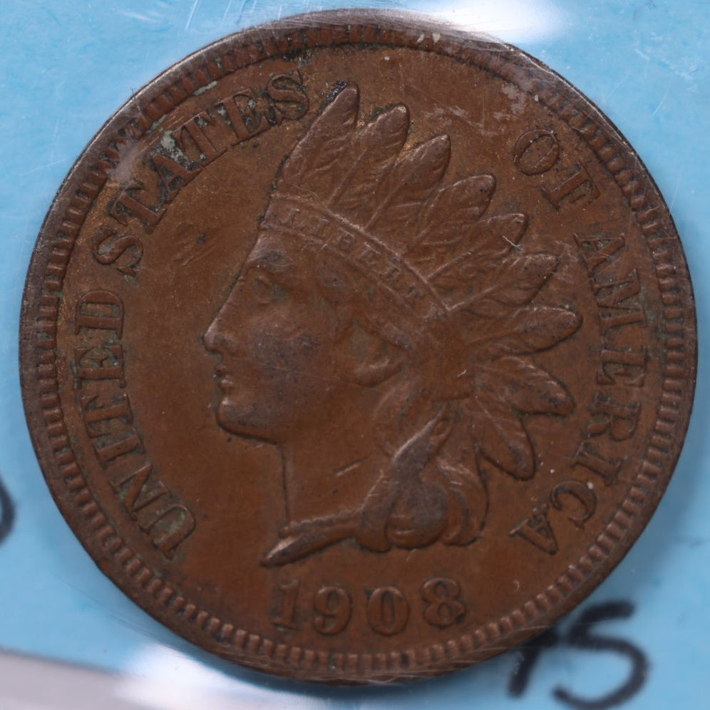 1908-S Indian Head Cent, Circulated Affordable Coin, Store #CT1531