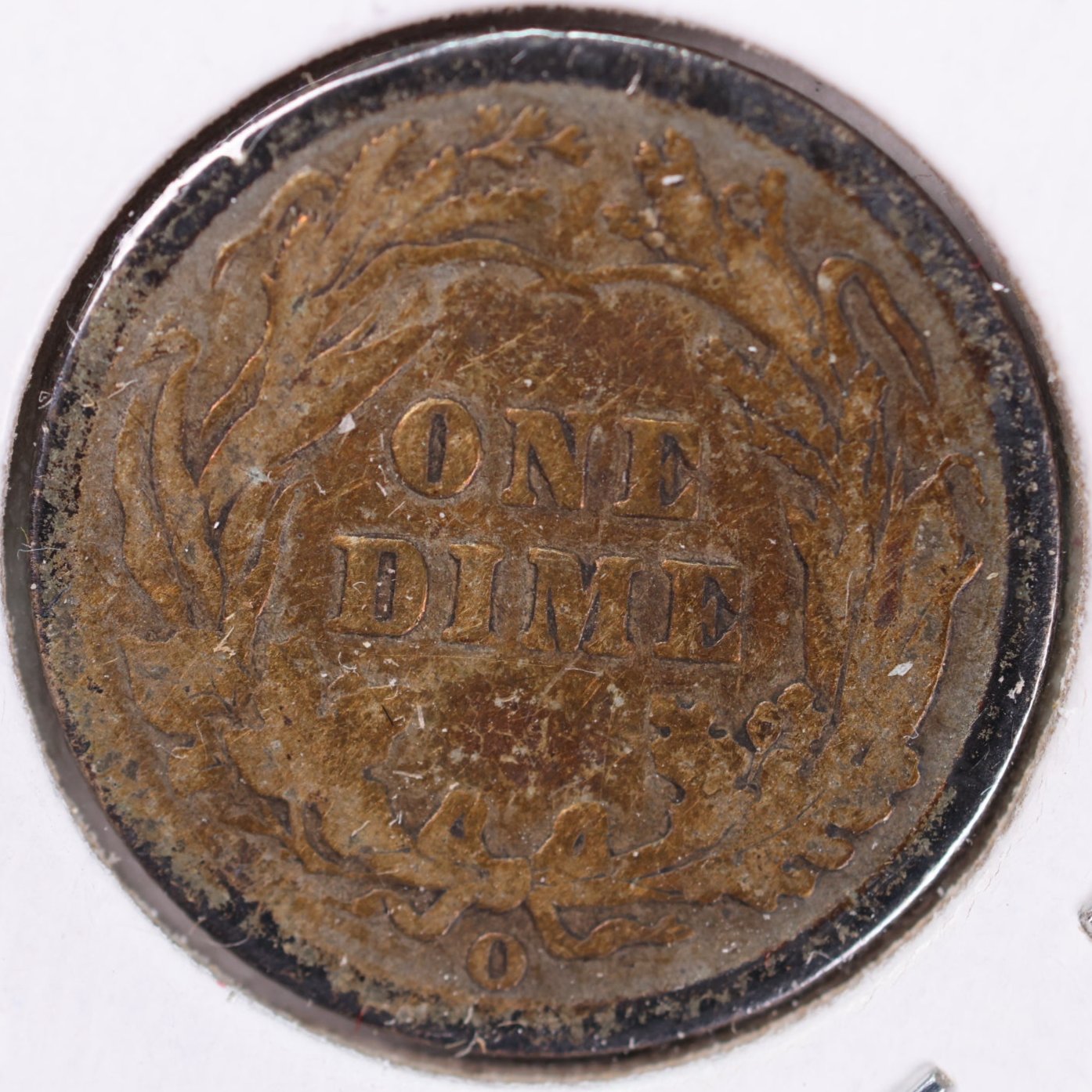 1893-O Barber Silver Dime, Very Good Circulated Coin, Store #d893N01