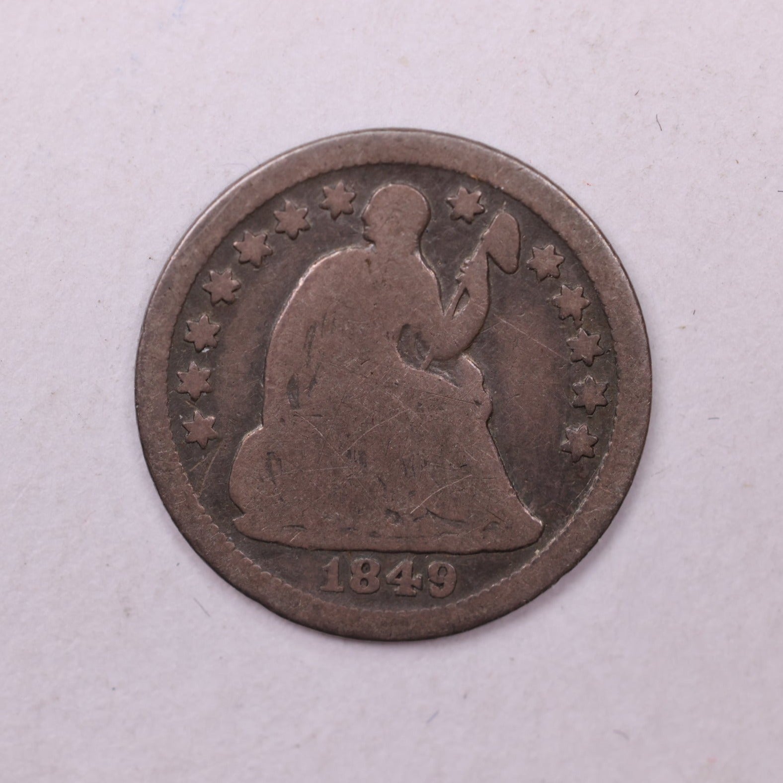 1849-O Seated Liberty Half Dime., VG Coin., Store Sale #18893