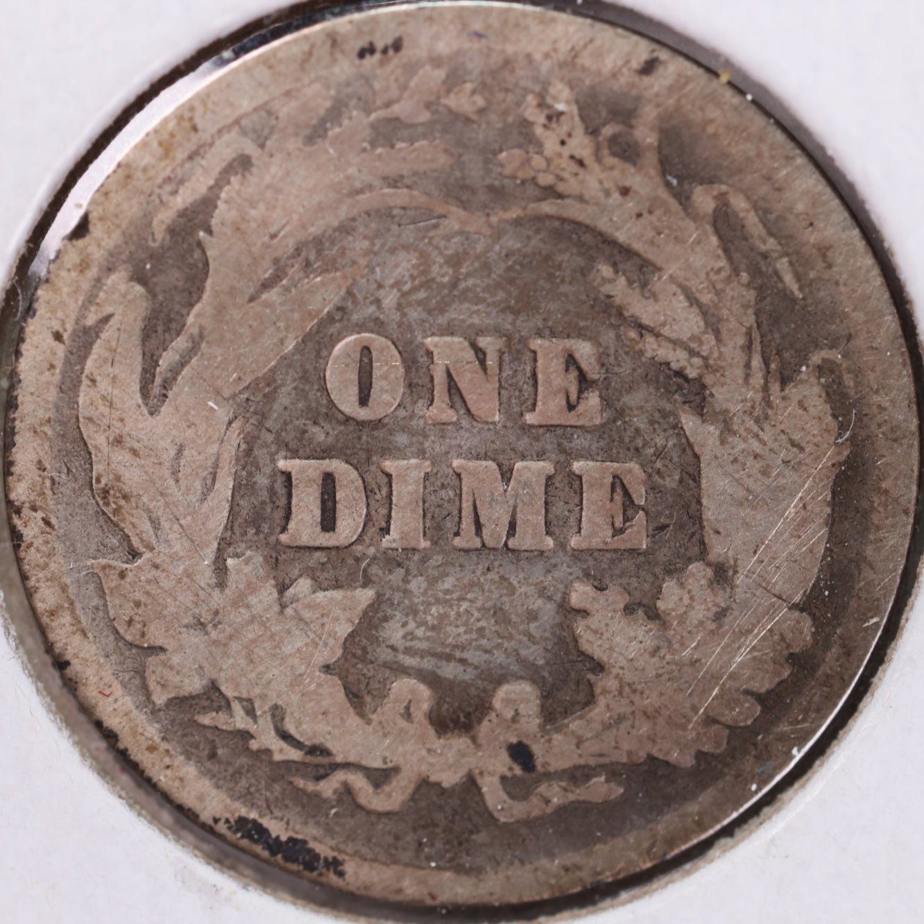 1894 Barber Silver Dime, Fair Circulated Coin, Store #d894.01