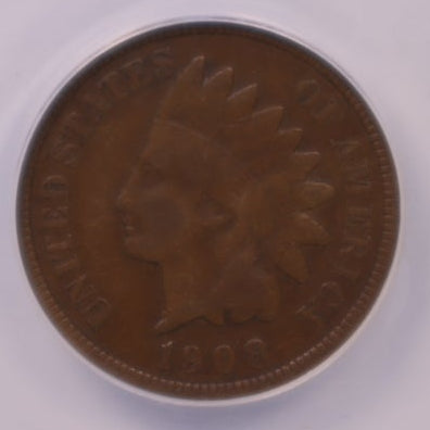 1908-S Indian Head Cents, ANACS Fine-15, Store #CT1538