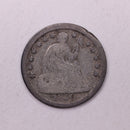 1850 Seated Liberty Half Dime., VG Coin., Store Sale