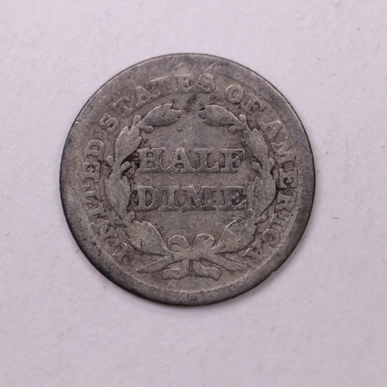 1850 Seated Liberty Half Dime., VG Coin., Store Sale #18894