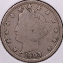 1903 Liberty Nickel, Very Good Circulated Coin. Store
