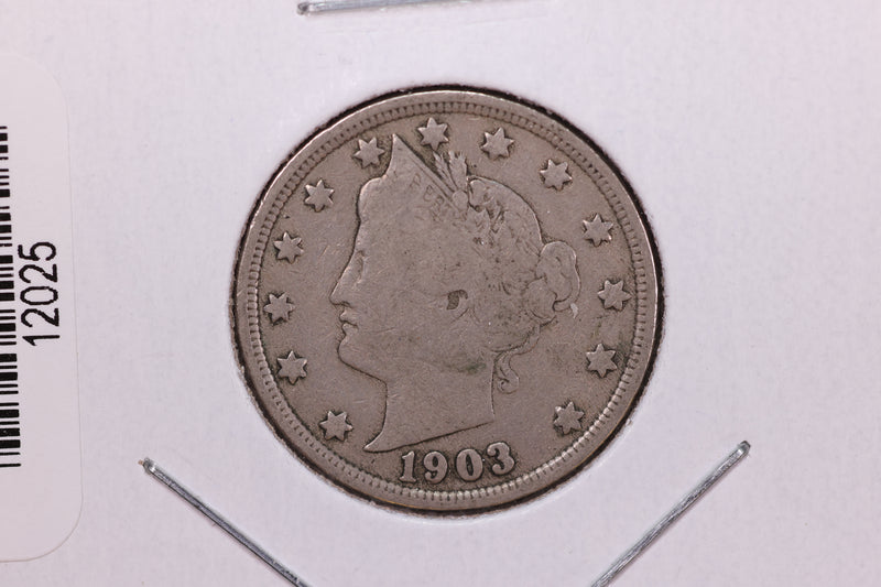 1903 Liberty Nickel, Affordable Circulated Coin. Store