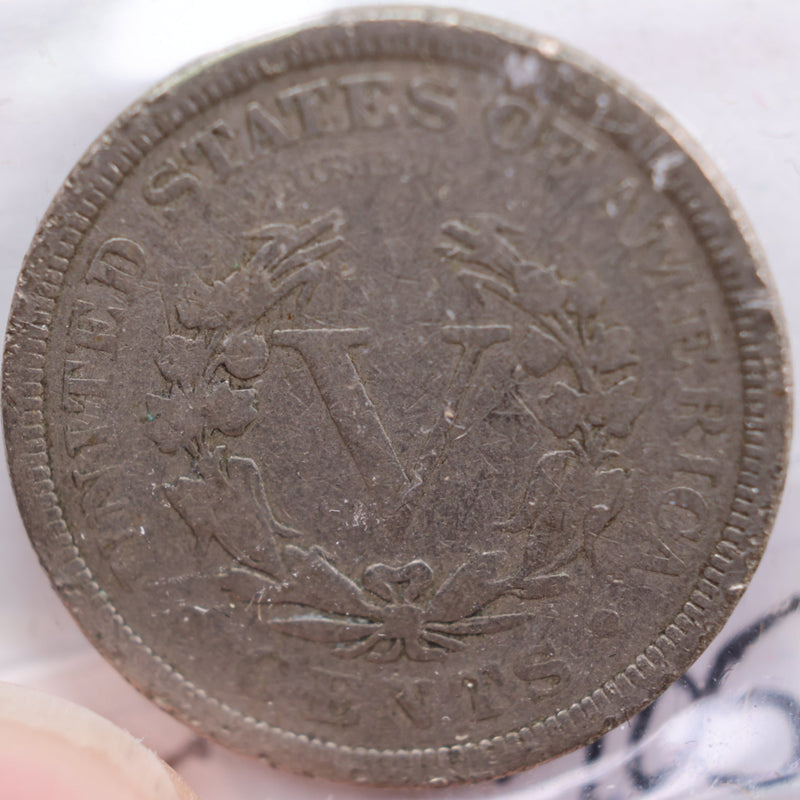 1905 Liberty Nickel, About Good Circulated Coin, Store