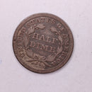 1853 Seated Liberty Half Dime., VF+ Coin., Store Sale