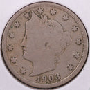 1903 Liberty Nickel, Very Good Circulated Coin. Store