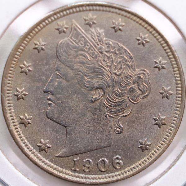 1906 Liberty Nickel, About Uncirculated Coin, Store #NL139