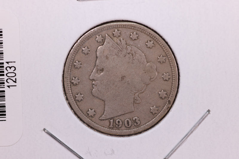 1903 Liberty Nickel, Affordable Circulated Coin. Store