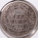 1898 Barber Silver Dime, Very Good+ Circulated Coin, Store