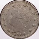 1906 Liberty Nickel, Very Fine+ Circulated Coin, Store