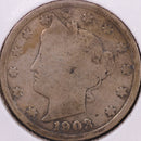 1903 Liberty Nickel, Good Circulated Coin. Store
