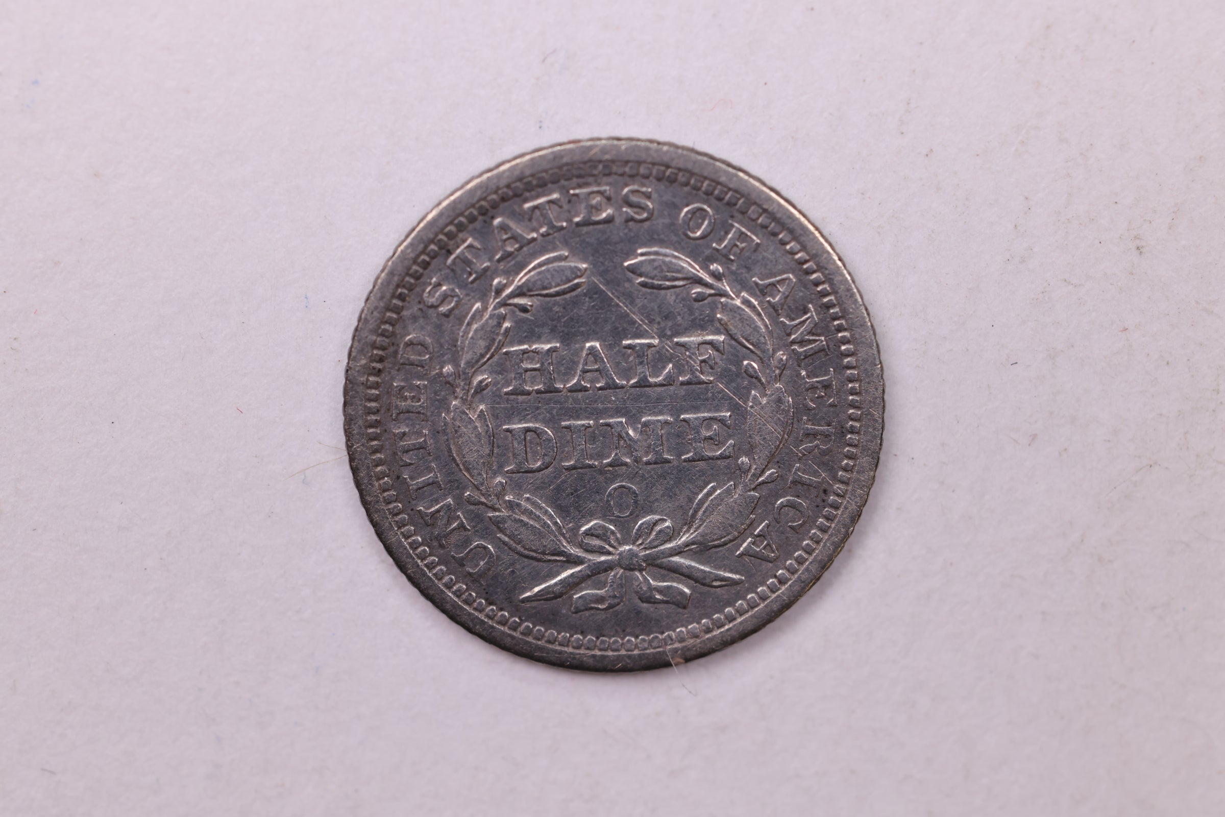 1854-O Seated Liberty Half Dime., AU Details. Coin., Store Sale #18903